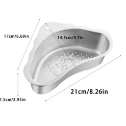 Köksavloppskorg Rostfritt stål Svart Köksavloppssil för Hem