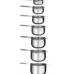 Köksbar mätkopp 30 / 60 / 80 / 120 / 160 / 180 / 240 ml - set med 7 st.