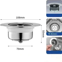 Köksdiskbänk Silkorgsplugg (2-pack)