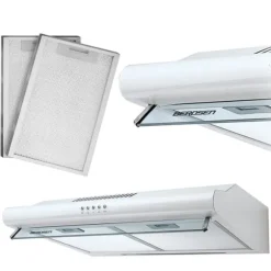 Köksfläkt för underskåp - 60 cm absorbent Berdsen BE-10-A vit