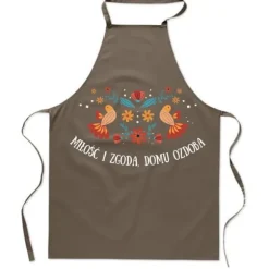 KÖKSFÖRKLÄDE med FOLKLORETRYCK Kärlek och Hemharmoni Dekoration blommor fågel