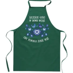 KÖKSFÖRKLÄDE med TRYCK När man hjälper frun MAN lycka Herr FOLKLOR