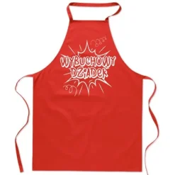 KÖKSFÖRKLÄDE rött BOMOWY FARFARS present till farfars dag FA_434_cw