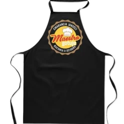 KÖKSFÖRKLÄDE svart MORFARS KÖKSMÄSTAR present till dagen FA_424_cz