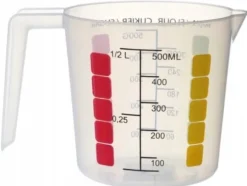 Kökskanna med mätkopp, plast, SAM, 0,5 l