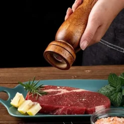 Kökskvarn - TEKNISK RABATT - Vintage - Ekträ - Keramisk kvarn - 26,7cm