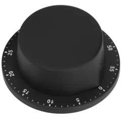 Köksmekanisk Timer 304 Rostfritt Stål Magnetisk Sug Kock Matlagningstimer Klocka Svart