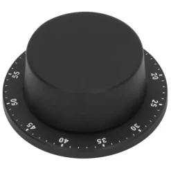 Köksmekanisk Timer 304 Rostfritt Stål Magnetisk Sug Kock Matlagningstimer Klocka Svart