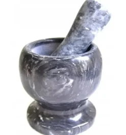 KÖKSMORTEL AV STEN FÖR KRYDDER MED STÖT FÖR ÖRTER KRYDDA XL