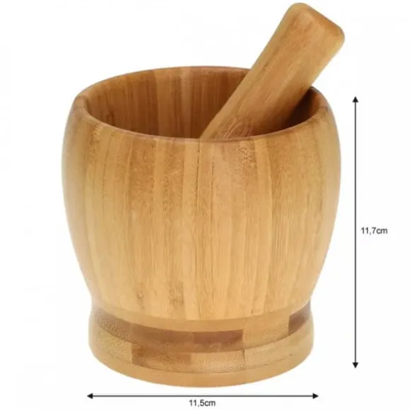 KÖKSMORTEL BAMBU 11cm KINGHOFF KH-1617