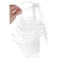 Köksmåttkanna med måttbägare av polypropen, stapelbar 0,5 l - Hendi 567814