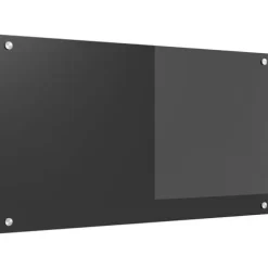 Köksplånbak Mörkgrå 90 x 50 x 0,6 cm härdat glas