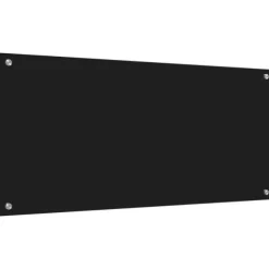 Köksplånbak Svart 110 x 50 cm härdat glas