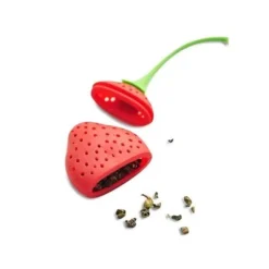 Köksredskap - Jordgubbs tesil - Silikon - Röd - För vuxen