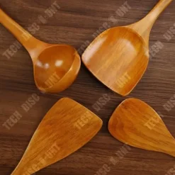 Köksredskap - TD® - Träslev - Non-stick - 4 delar - Miljövänlig