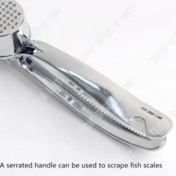 Köksredskap - TD® - Vitlökspress i rostfritt stål - 17x4 cm - Multifunktionell - Lätt att rengöra