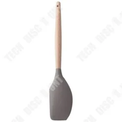 Köksredskapsset - TD® - Högtemperatursilikon - 5 delar - Kaki - Trä