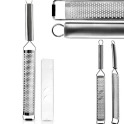 Köksrivjärn för grönsaker, ost, choklad, frukt, stål, platt, 38 cm ORION 144803