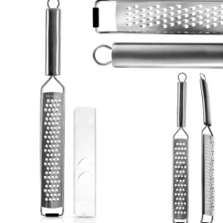 Köksrivjärn för grönsaker, ost, citrusfrukter, stål, platt, 38 cm ORION 144804