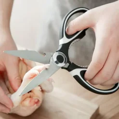 Kökssax i rostfritt stål - Heavy Duty multifunktionell matlagningssax för fjäderfä, grönsaker, nötter och flaskor