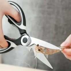 Kökssax i rostfritt stål - Heavy Duty multifunktionell matlagningssax för fjäderfä, grönsaker, nötter och flaskor