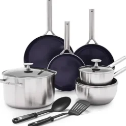 Köksset - Blue Diamond - Triple Steel - Rostfritt Stål - Non-stick Beläggning - 11 Delar