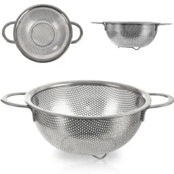 Kökssil med handtag, stål durkslag, sil ANETT 16,5cm ORION 124476