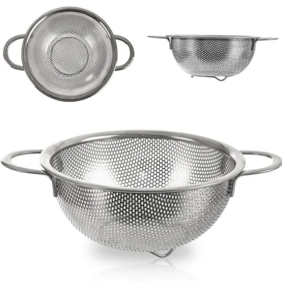 Kökssil med handtag, stål durkslag, sil ANETT 16,5cm ORION 124476