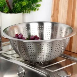 Kökssil Stål durkslag Sil för silning av grönsaker och frukter 28 cm