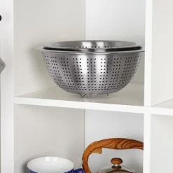 Kökssil Stål durkslag Sil för silning av grönsaker och frukter 28 cm