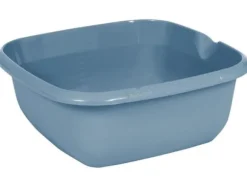 köksskål "björk", fyrkantig, 380 x 380 mm, nordiskt blå PP, integrerad måttskala och pip, sidohandtag, - 1 st (1055768000000)