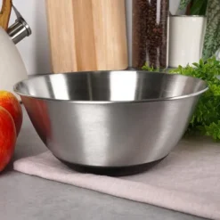 Köksskål, metall, stål, halkfri, silver, 19cm, 1,2L, VILDE 259641