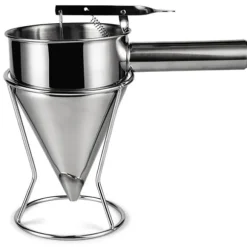 Kökstratt i rostfritt stål med stativ - perfekt för bakning, såser och krämer