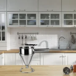 Kökstratt i rostfritt stål med stativ - perfekt för bakning, såser och krämer