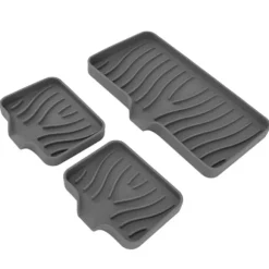 Kökstvålbricka Bänkskiva Silikon Handfatsavvisare Svamphållare för Badrumstoalett Grå