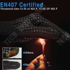 Köksvantar - TD® - Värmebeständiga - Upp till 500°C - Certifierad EN407 - Universell