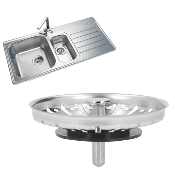 Köksvaskfilterkorg Rostfritt stål förtjockad köksvaskfilterstopp för hemmet