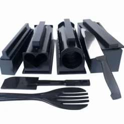 Köksverktyg - TD® - Set med 10 delar - Sushi-tillverkning - Svart färg - Material ABS