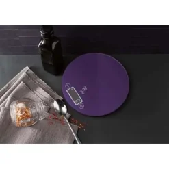 Köksvåg - BERLINGHAUS - BH-9434 - Rund - 5 kg - Lila