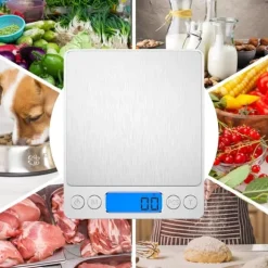 Köksvåg - Milligramvåg - Elektronisk våg - 0,01 till 500 gram - Silver