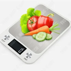 Köksvåg - TECH DISCOUNT - 5kg - Elektronisk - LCD-skärm - Tara-funktion