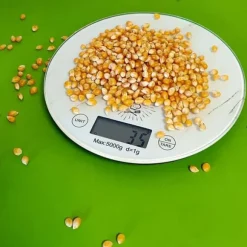 Köksvåg - VARUMÄRKE - Digital Rund - Precision 1g - Kapacitet 5kg - Marmor Effekt