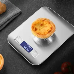 Köksvåg, Pocket Scale, Brevvåg Rostfritt Stål 1g-5kg Vit