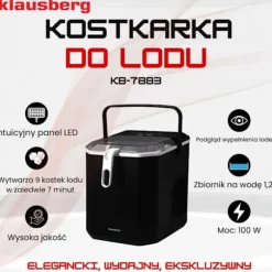 KLAUSBERG Ismaskin KB-7883 1,2L 100W Svart