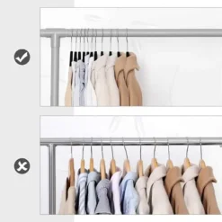 Klädgalgar 50-pack halkfria - Galge med sammetsyta - Svart