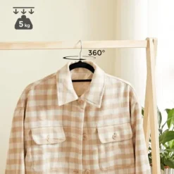 Klädgalgar 50-pack halkfria - Galge med sammetsyta - Svart