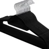 Klädgalgar 20-pack halkfria - Galge med sammetsyta - Svart