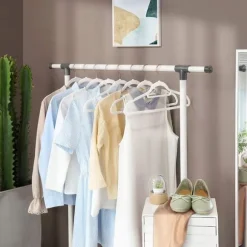 Klädgalgar 50-pack halkfria - Galge med sammetsyta - Vit