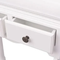 Klädställ med skåp trä vit - Herrbetjänt - Herrbetjänter - Home & Living