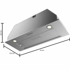 Klocka Cecotec Bolero Flux IM 756500 Inox A 630 m³/h